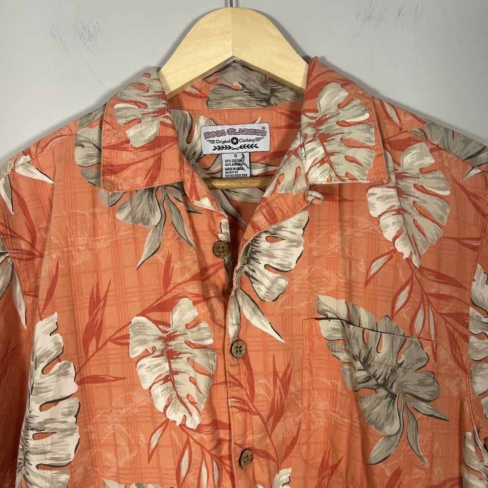 BOCA CLASSIC Hawaiian Shirt Men Small Summer Tropical Resort Island Vacation - Picture 3 of 7